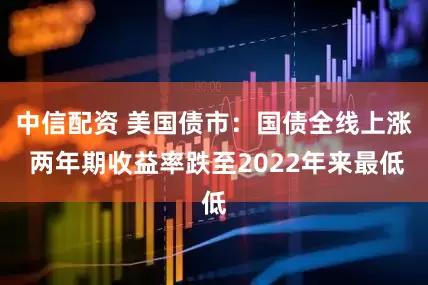 中信配资 美国债市：国债全线上涨 两年期收益率跌至2022年来最低